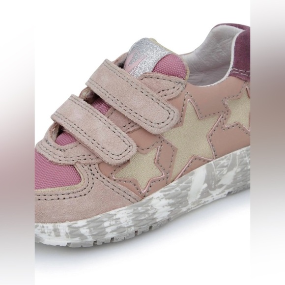 Naturino Sky Sz 31 Pink and Gold Star Sneakers - Picture 2 of 9